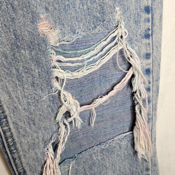 Hidden Denim with Multicolor Distressed Threads Size 26 - Picture 5 of 14